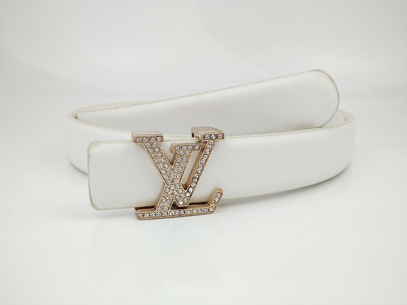 Replica Louis Vuitton Belt L190-75 25Mm White