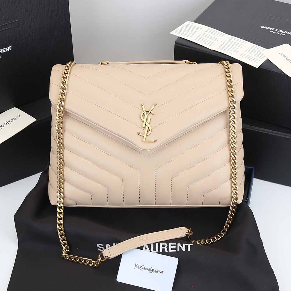 Replica Ysl Loulou Medium Bag In Matelasse  Y  Leather 1805 Beige