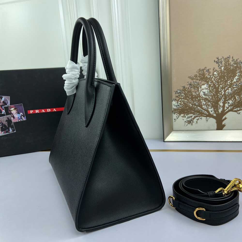 Replica Prada Medium Saffiano Leather Monochrome Bag 1Ba155(66158)