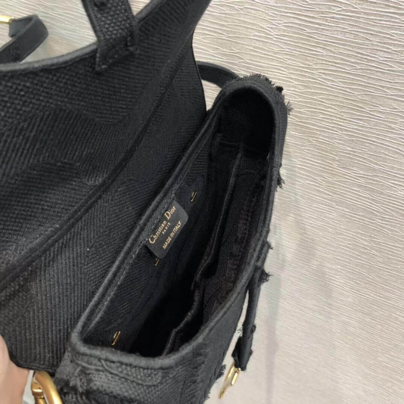 Replica Christian Dior Saddle Bag In Camouflage Embroidery M0446