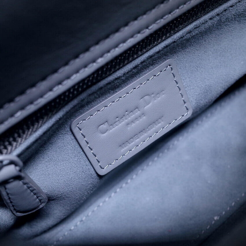 Replica Dior Mini Lady Dior Bag In Ultramatte Cannage Calfskin M0505