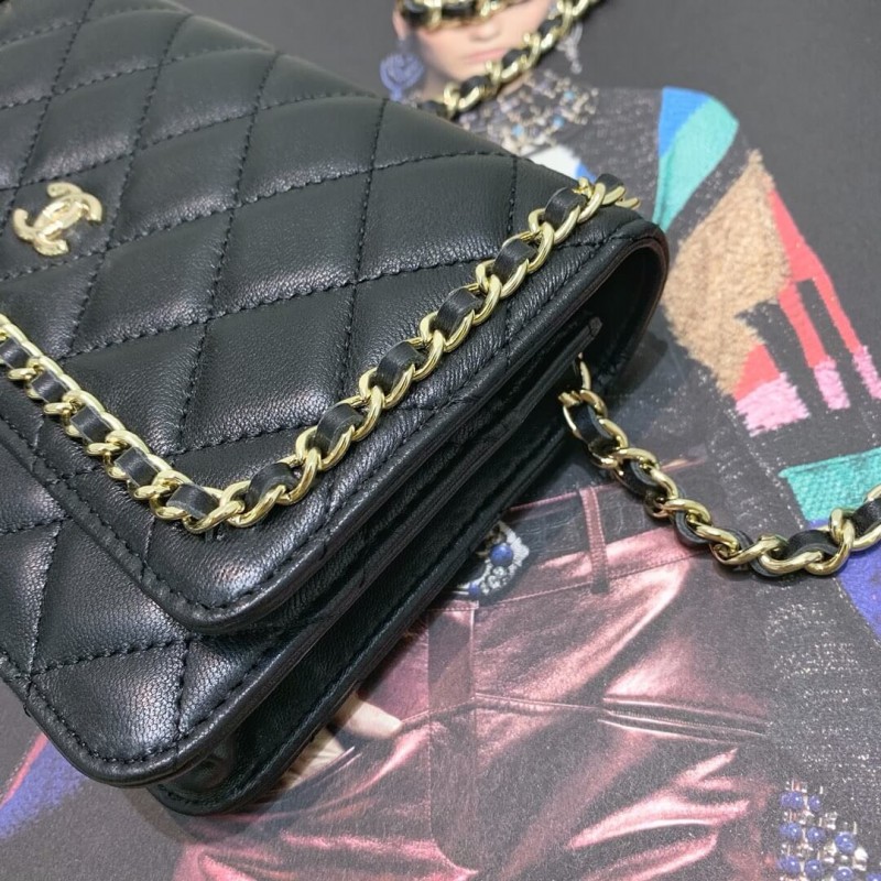 Replica Chanel Lambskin Chain Bag 86058