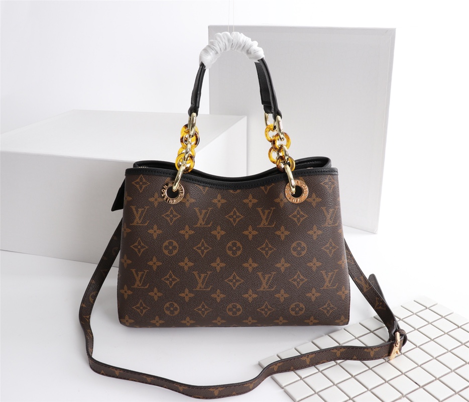 Replica Louis Vuitton Classic Monogram Handle Bag With Strap