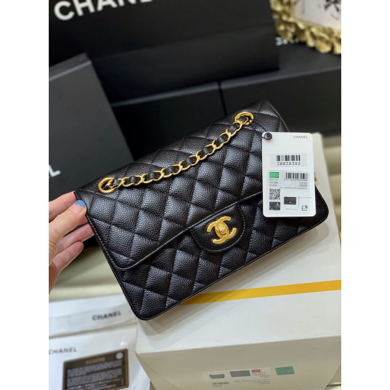 Replica Chanel Small Classic Double Flap Bag A01113 Caviar Calfskin