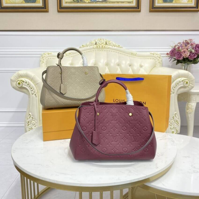 Replica Louis Vuitton Monogram Empreinte Leather Montaigne Mm M41048