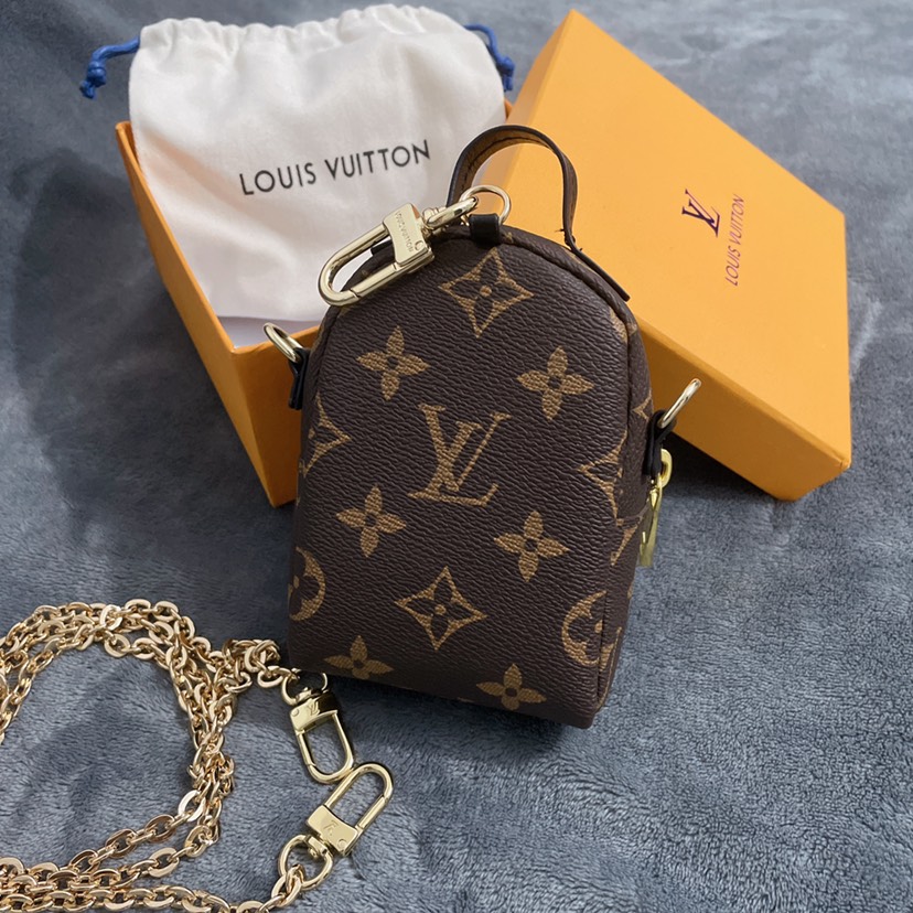 Replica Louis Vuitton Monogram Bag Charm Chain Coin Wallet K04