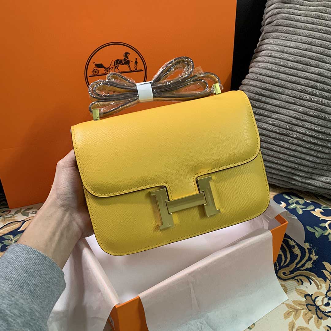 Replica Hermes Aaa-Constance Handbag 24Cm 19Cm Black/White/Pink