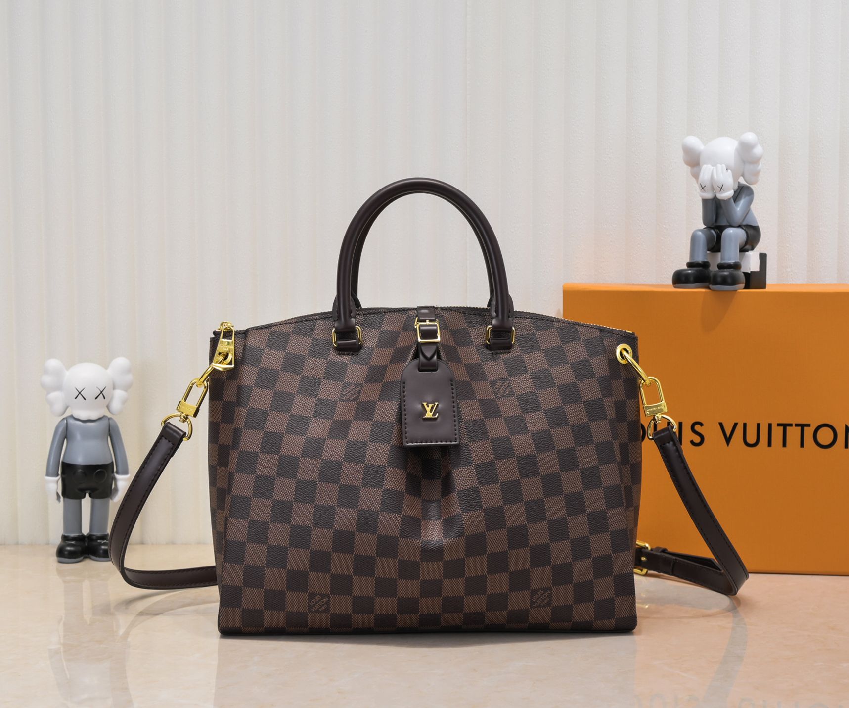 Replica Louis Vuitton Brown Damier Boetie Pm/Mm