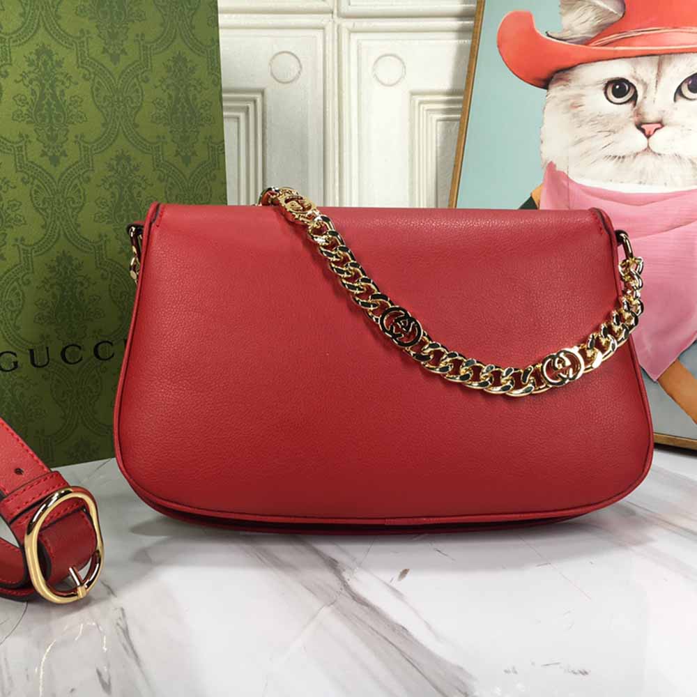 Replica Gucci Blondie Shoulder Bag Brown/Red