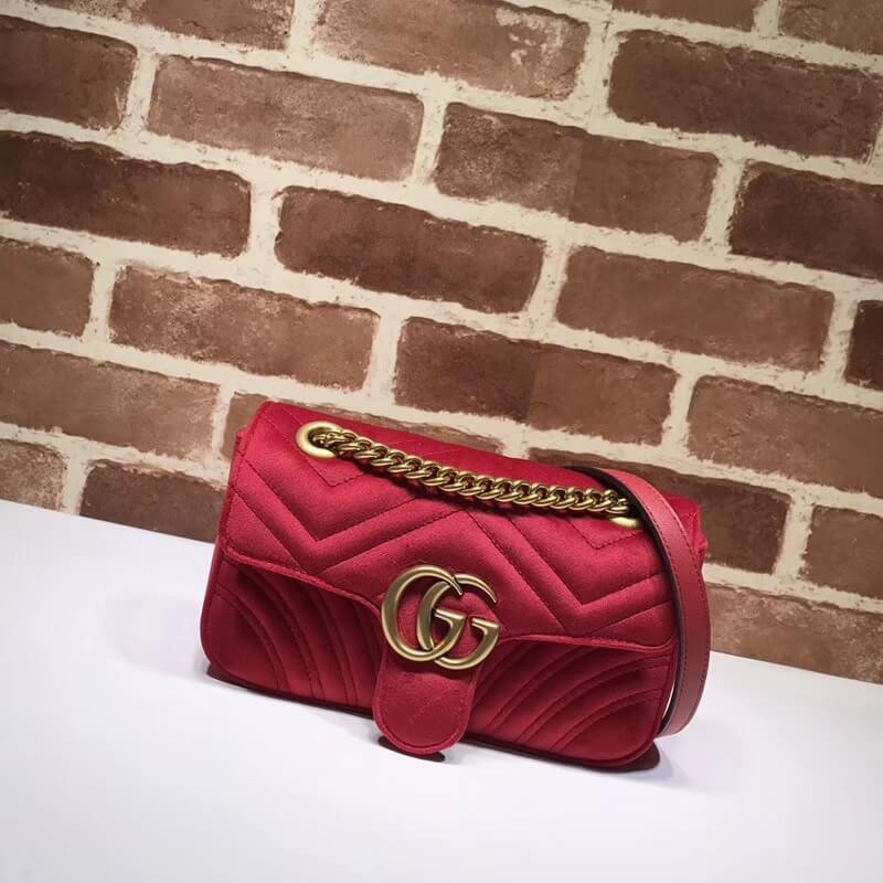 Replica Gucci Gg Marmont Velvet Shoulder Bag 446744