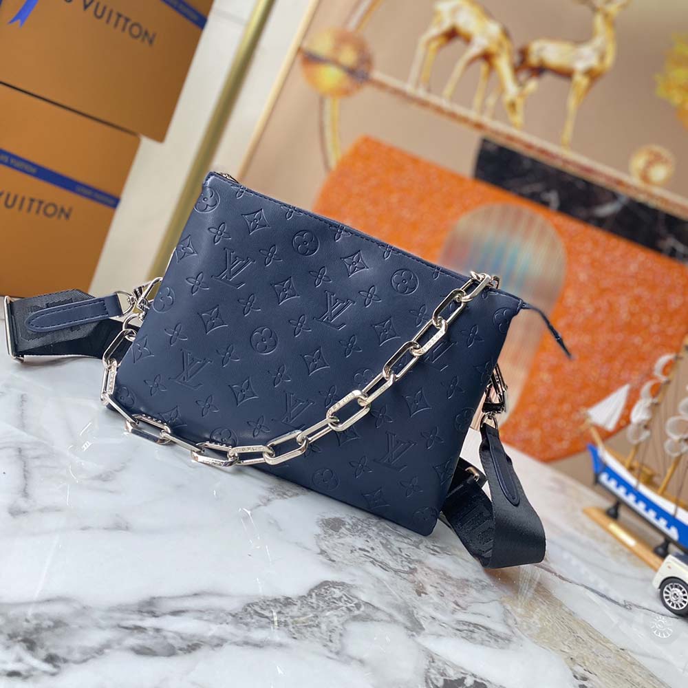 Replica Louis Vuitton Coussin Pm Handbag- Navy/Yellow
