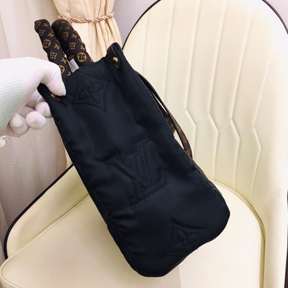 Replica Louis Vuitton Onthego Gm Tote Bag- Black