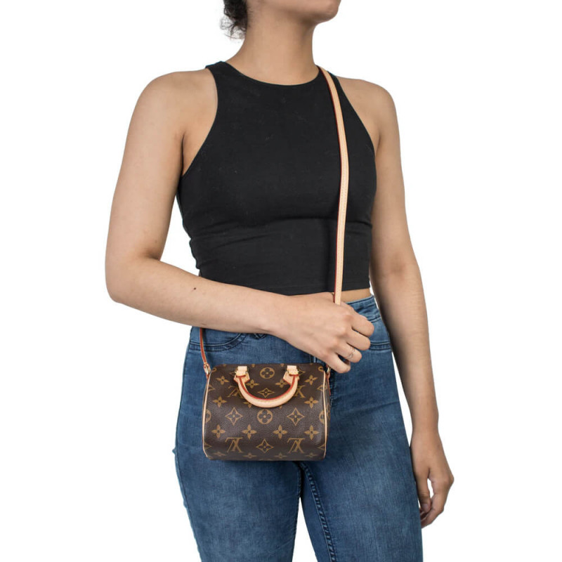 Replica Louis Vuitton Monogram Canvas Nano Speedy M61252