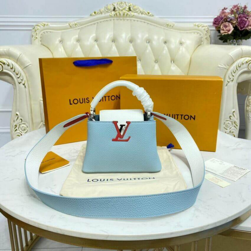 Replica Louis Vuitton Taurillon Leather Capucines Mini M57519