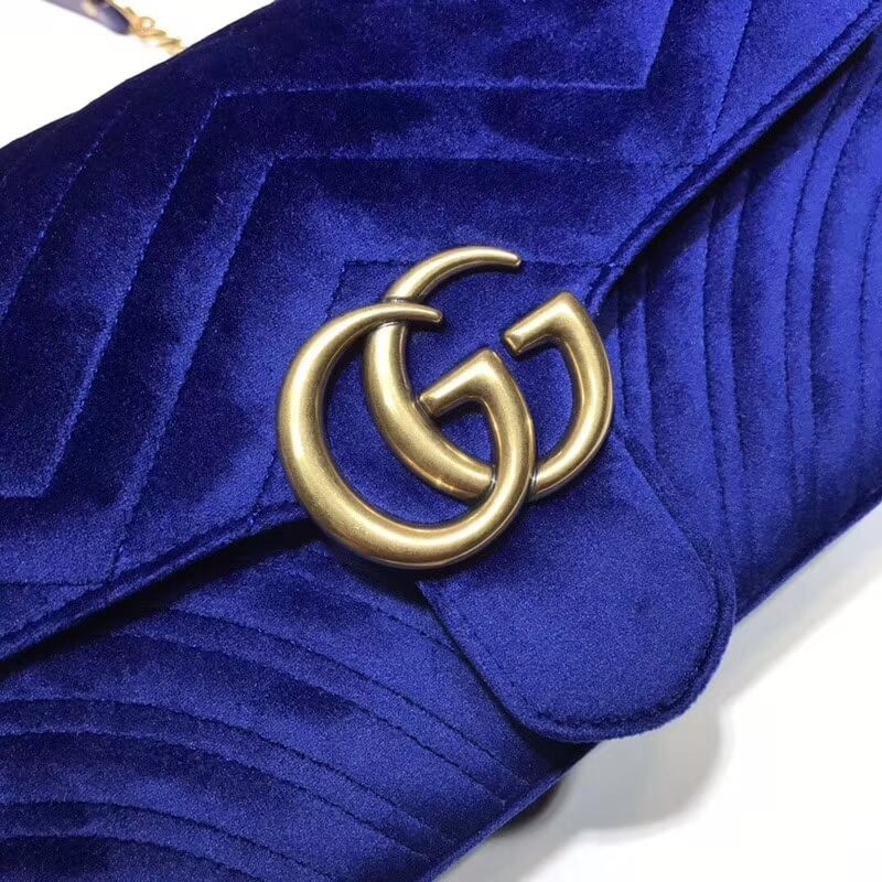 Replica Gucci Gg Marmont Velvet Shoulder Bag 443497