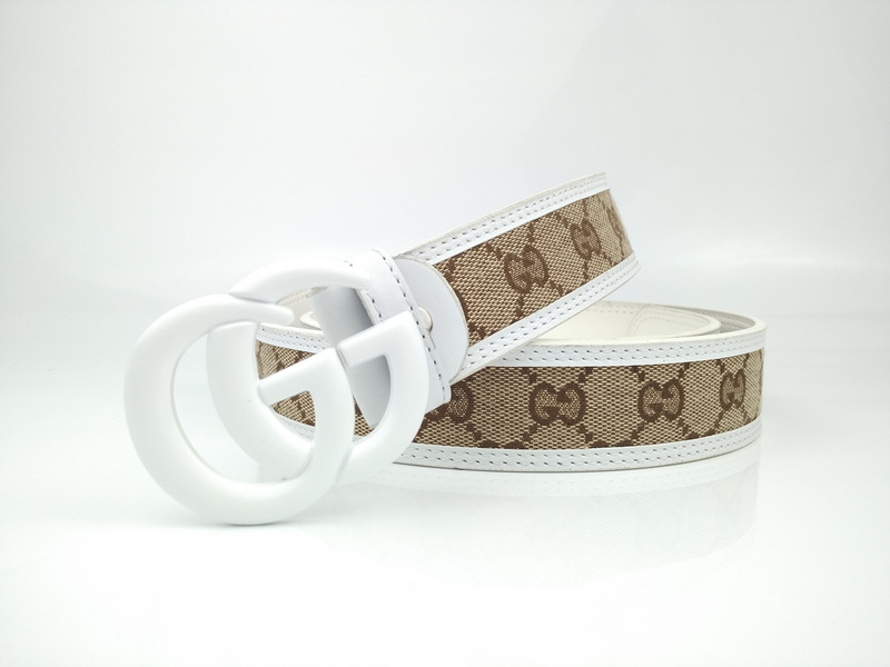 Replica Gucci Belt G318-75 White 38Mm
