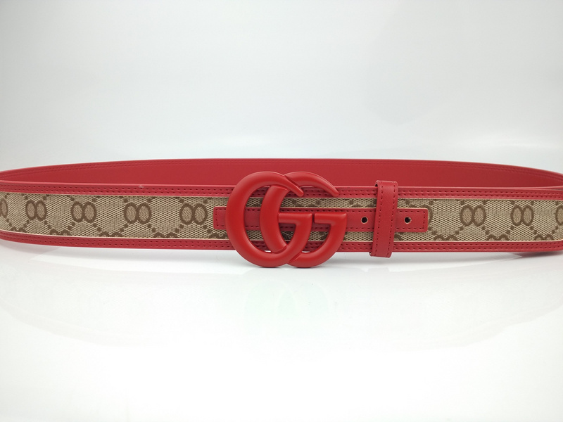 Replica Gucci Belt G319-75 Red 38Mm