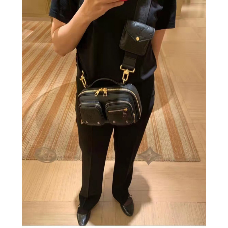 Replica Louis Vuitton Calfskin Leather Utility Crossbody M80450