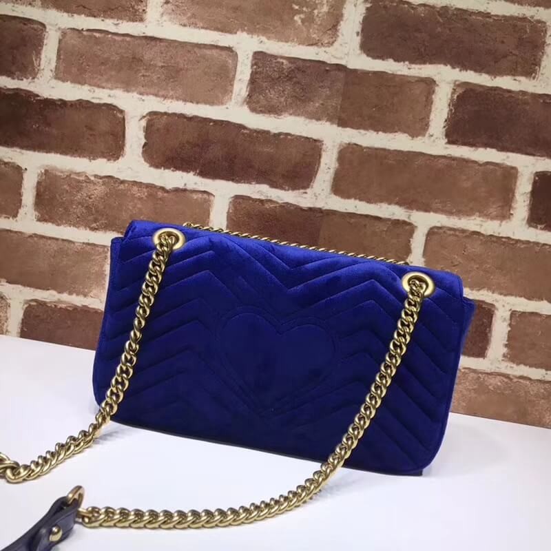 Replica Gucci Gg Marmont Velvet Shoulder Bag 443497