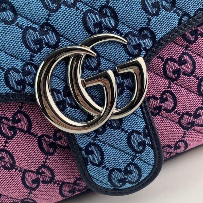 Replica Gucci Gg Marmont Multicolour Small Shoulder Bag 443497