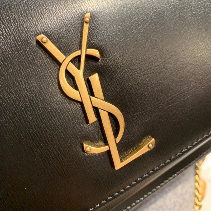 Replica Saint Laurent Sunset Chain Wallet In Smooth Leather 533026