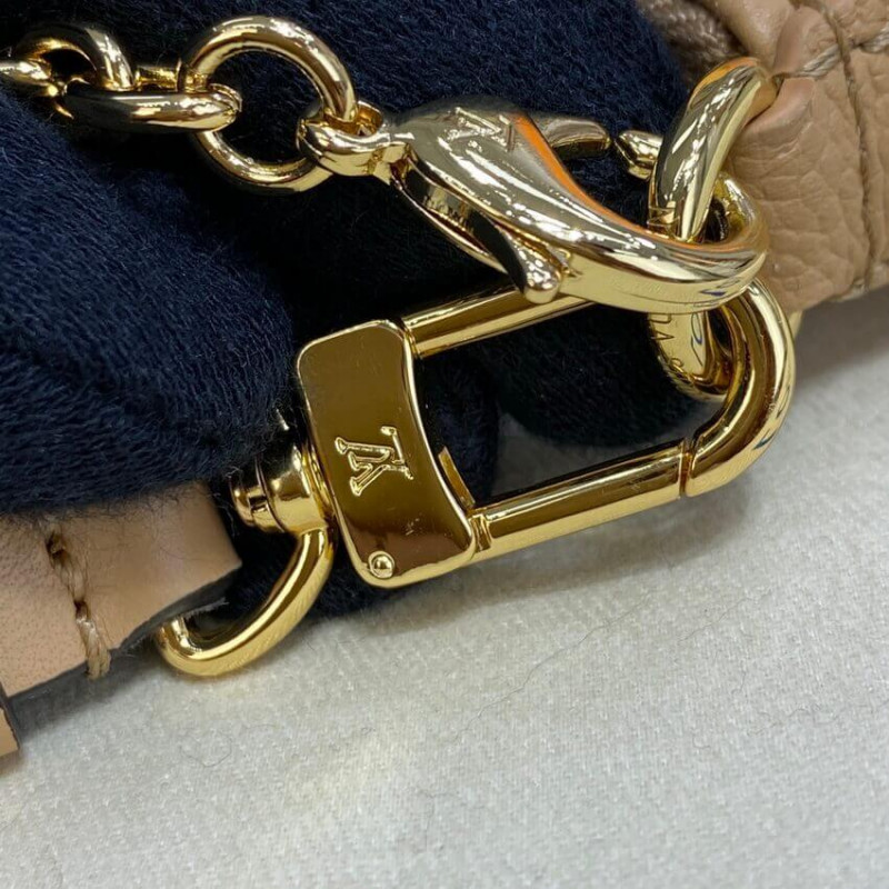 Replica Louis Vuitton Monogram Empreinte Easy Pouch On Strap M81137 Arizona Beige