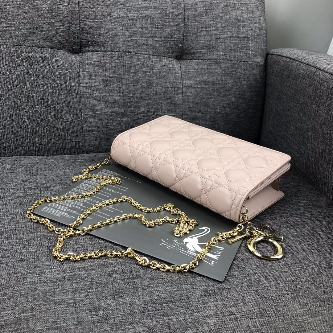 Replica Dior Lady Pouch Black/Pink