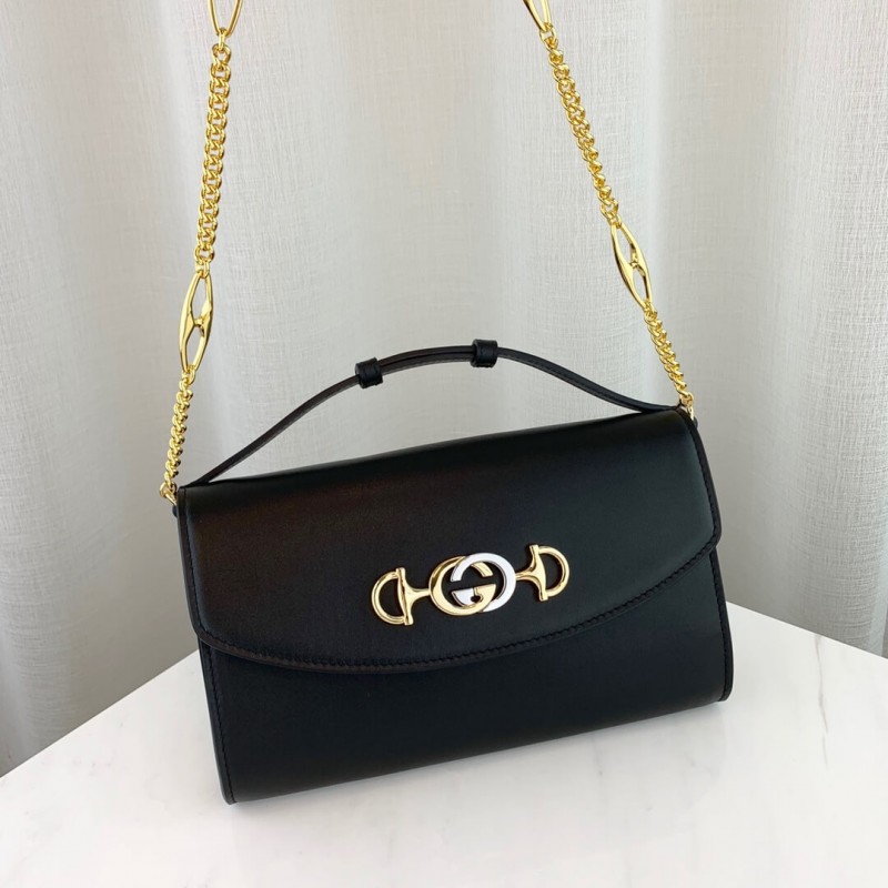 Replica Gucci Zumi Smooth Leather Small Shoulder Bag 572375