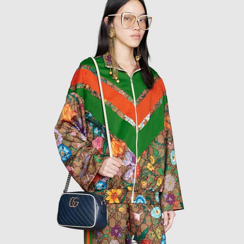 Replica Gucci Gg Marmont Small Shoulder Bag 447632 Blue