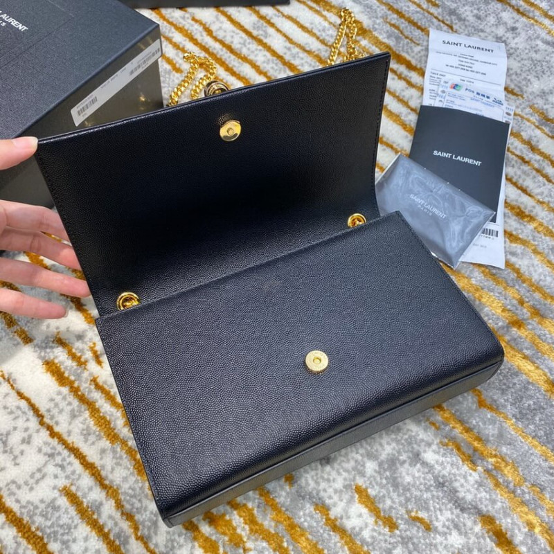 Replica Ysl Saint Laurent Kate Medium With Tassel In Grain De Poudre Leather 354119 Black