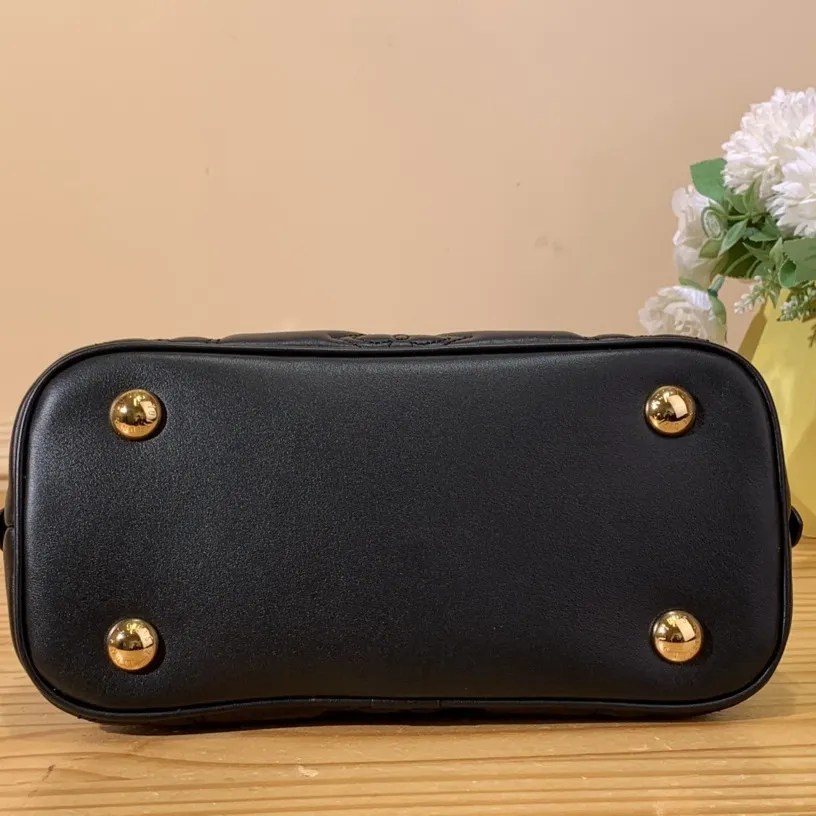 Replica Louis Vuitton Quilted and embroidered smooth calf leather Alma BB M59793