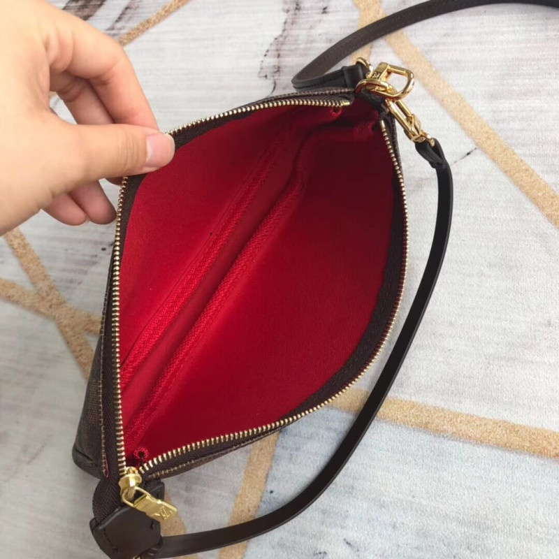 Replica Louis Vuitton Damier Ebene Canvas Pochette Accessoires N41206/N51985