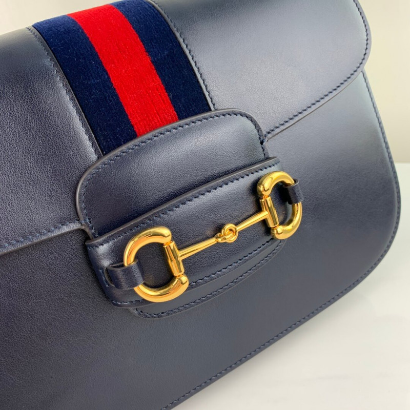 Replica Gucci 1955 Horsebit Shoulder Bag 602204 Blue
