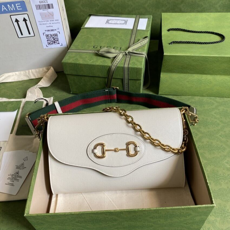 Replica Gucci Horsebit 1955 Leather Small Bag 677286