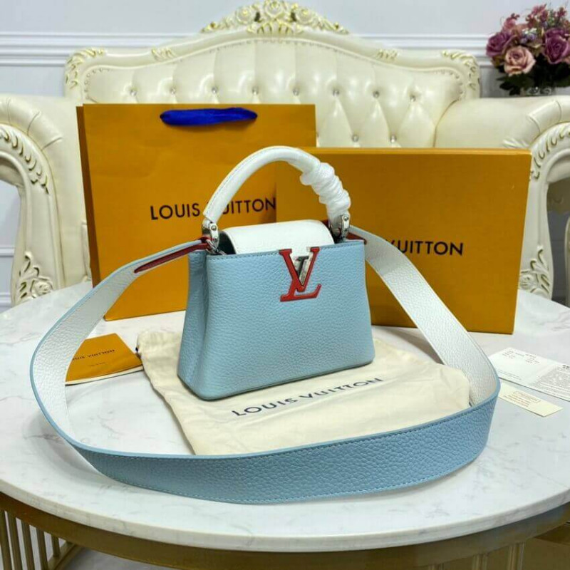 Replica Louis Vuitton Taurillon Leather Capucines Mini M57519