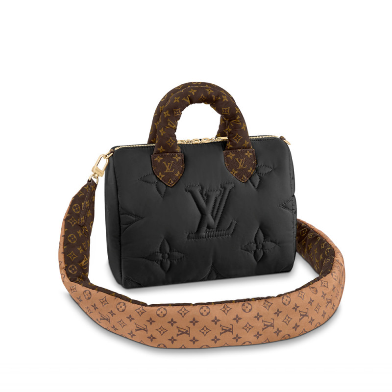 Replica Louis Vuitton Econyl Speedy Bandouliere 25 M59008 Black
