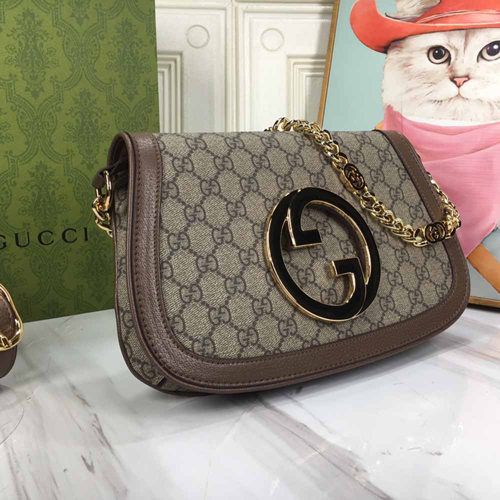 Replica Gucci Blondie Shoulder Bag Brown/Red