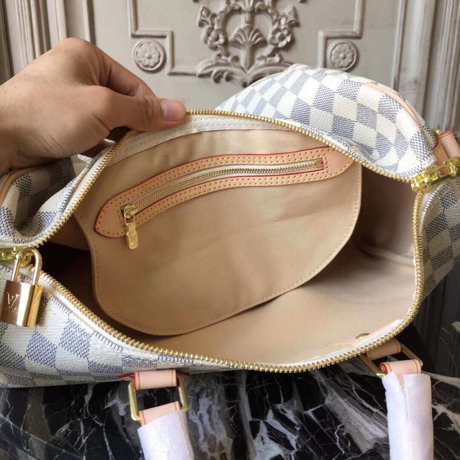 Replica Louis Vuitton Damier Azur Canvas Speedy Bandouliere 35 N41372