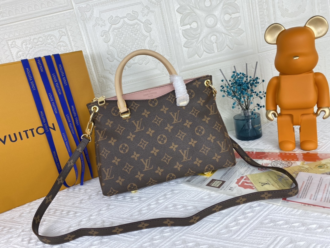 Replica Louis Vuitton Pallas Bb Black/Red/Pink