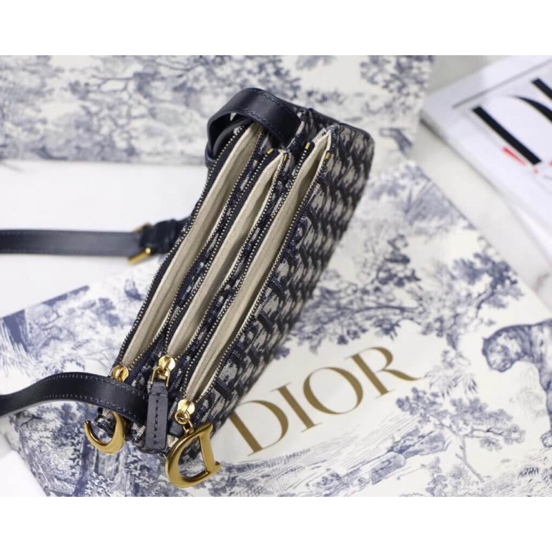 Replica Christian Dior Saddle Oblique Clutch S5642