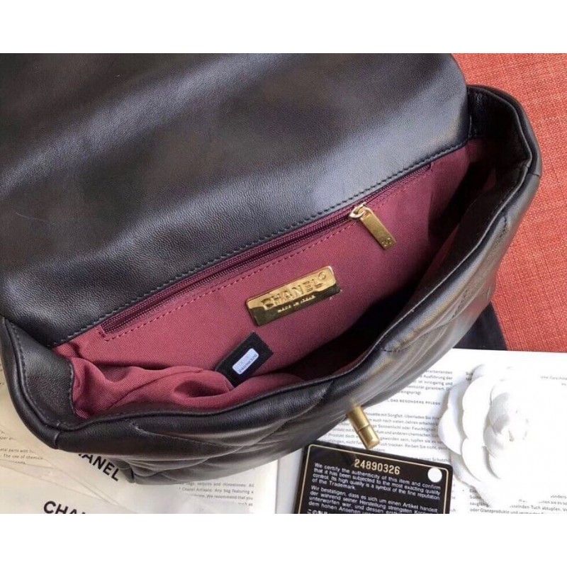 Replica Chanel 19 Lambskin Flap Bag As1160