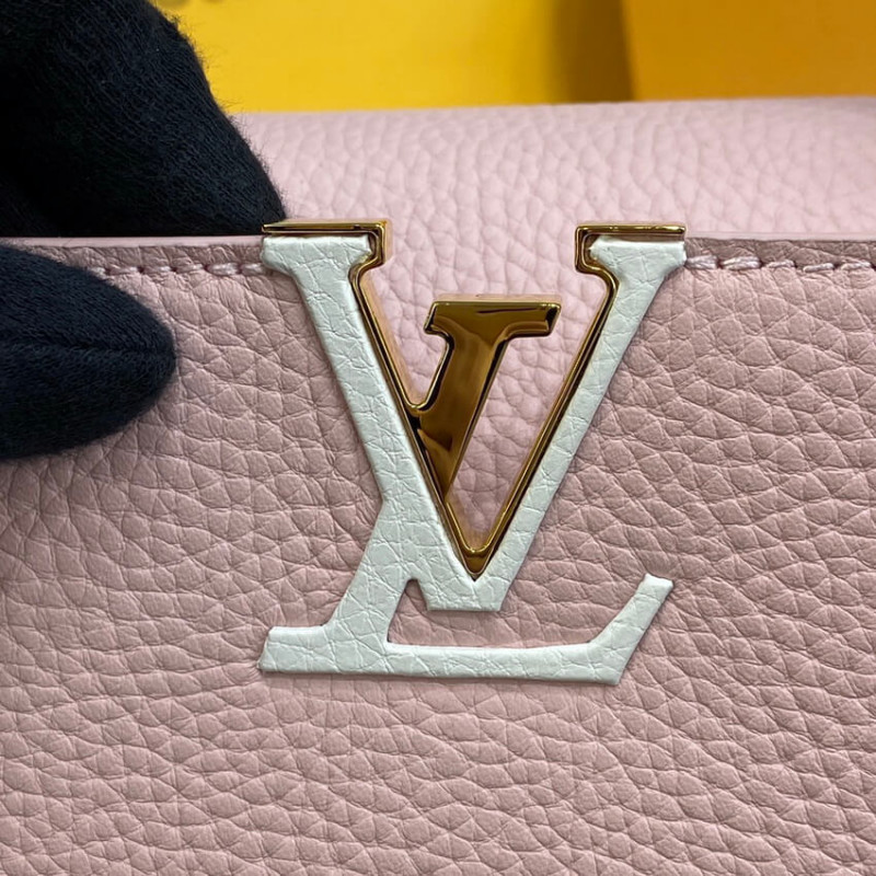 Replica Louis Vuitton Capucines Mm M59020 Rose/Beige