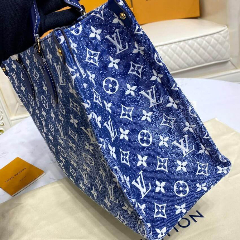 Replica Louis Vuitton Monogram Jacquard Denim Onthego Gm M59608