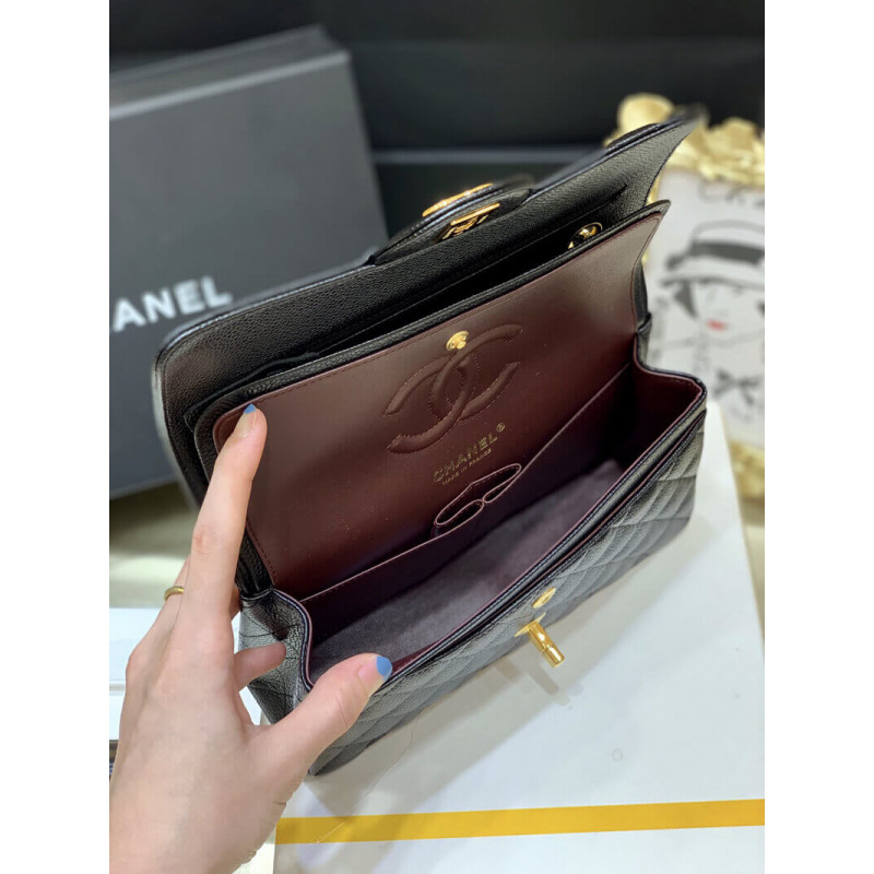 Replica Chanel Small Classic Double Flap Bag A01113 Caviar Calfskin