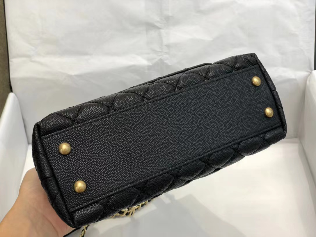 Replica Chanel Coco Handle Black 24*14*10Cm A92990