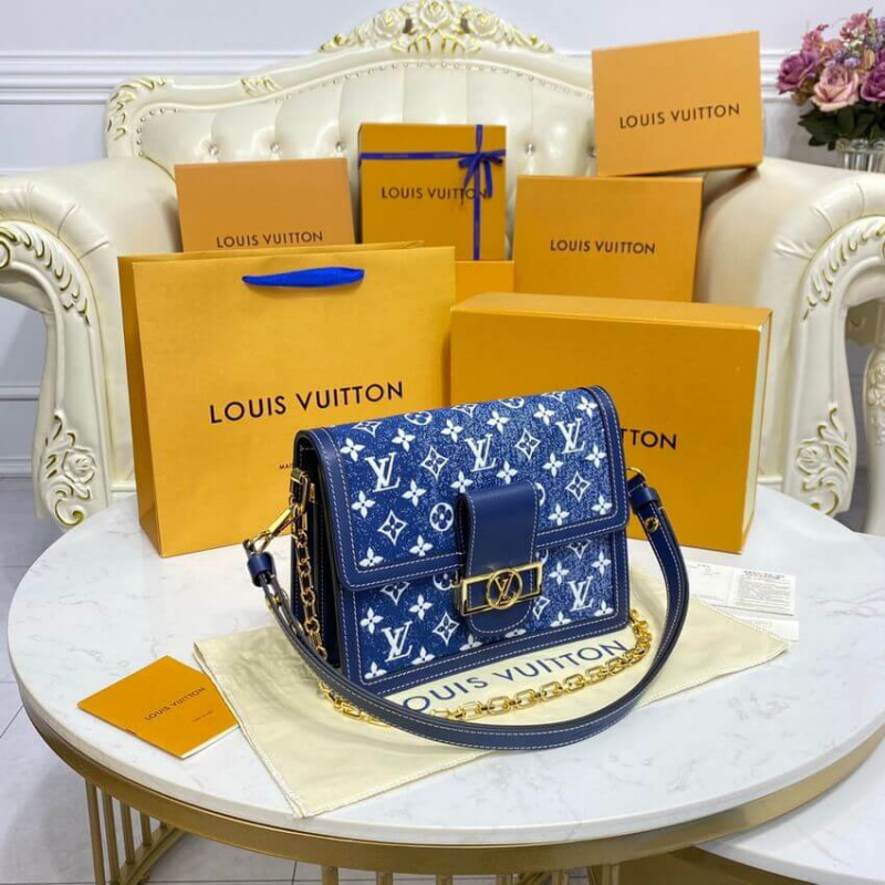 Replica Louis Vuitton Monogram Denim Dauphine Mm M59631