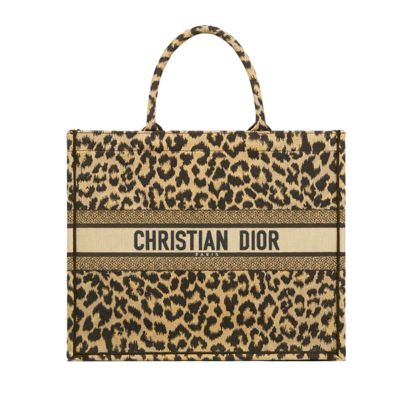 Replica Dior Book Tote Ricamo Mizza Beige Multicolore M1286