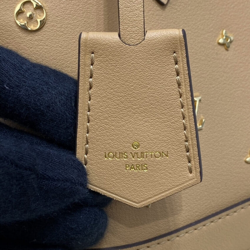 Replica Louis Vuitton Alma Bb Monogram Metal In Beige M58638