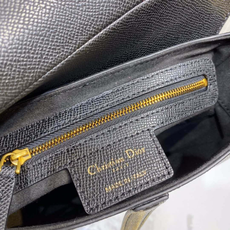 Replica Christian Dior Saddle Bag In Grained Calfskin M0446