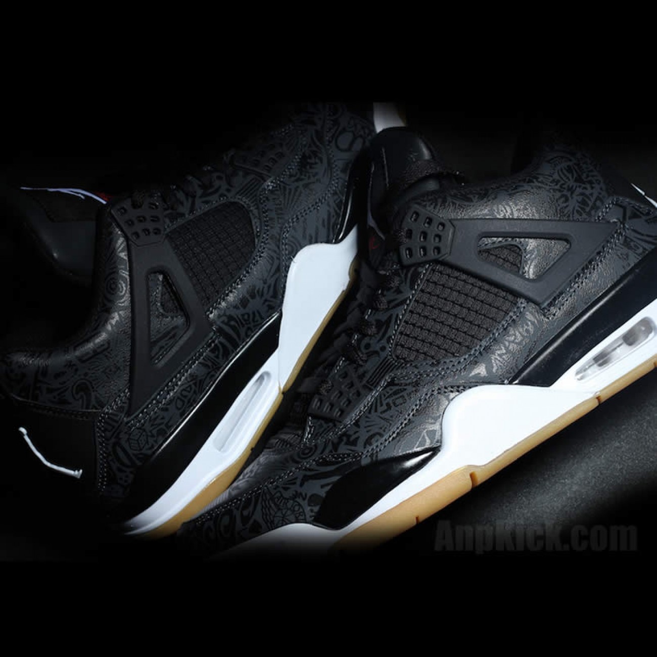 Air Jordan Retro 4 SE Laser 30th Anniversary Black Gum Aj4 Shoes CI1184-001